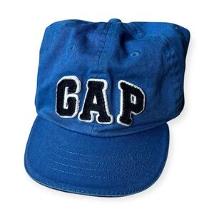 Baby Gap Kids Blue Baseball Cap Hat w/Patch Logo, sz M/L
